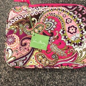 Vera Bradley Pink and Green Paisley Sleeve Brand New - with tags !